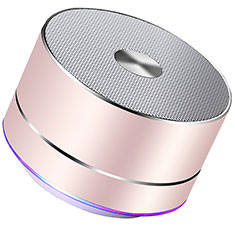 Bluetooth Mini Lautsprecher Wireless Speaker Boxen K01 für LG K61 Rosegold