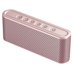 Bluetooth Mini Lautsprecher Wireless Speaker Boxen K07 für Samsung Galaxy J3 Pro Rosegold