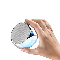 Bluetooth Mini Lautsprecher Wireless Speaker Boxen S03 für Sharp Aquos wish3 Silber