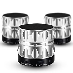 Bluetooth Mini Lautsprecher Wireless Speaker Boxen S13 für Samsung Galaxy M30 Silber