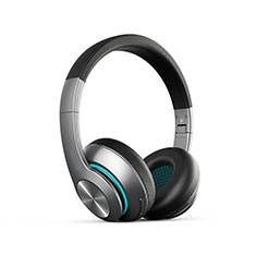 Bluetooth Wireless Stereo Kopfhörer Sport Headset In Ear Ohrhörer H70 für Vivo Y35 4G Grau