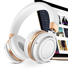Bluetooth Wireless Stereo Ohrhörer Sport Headset In Ear Kopfhörer H71 für Huawei P Smart+ Plus Weiß