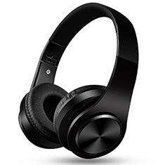 Bluetooth Wireless Stereo Ohrhörer Sport Headset In Ear Kopfhörer H76 für HTC One Max Schwarz