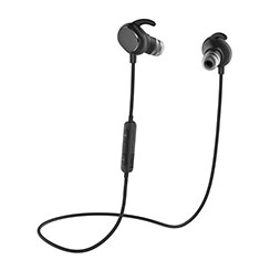 Bluetooth Wireless Stereo Ohrhörer Sport Kopfhörer In Ear Headset H43 für Huawei Honor View 10 Lite Schwarz