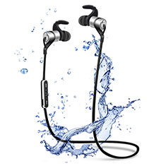 Bluetooth Wireless Stereo Ohrhörer Sport Kopfhörer In Ear Headset H50 für HTC One Max Silber
