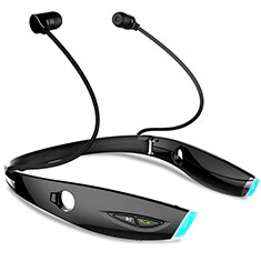 Bluetooth Wireless Stereo Ohrhörer Sport Kopfhörer In Ear Headset H52 für Wiko Power U10 Schwarz