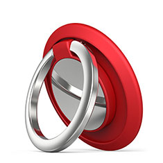 Fingerring Ständer Magnetische Smartphone Halter Halterung Universal H14 für Vivo iQOO U3 5G Rot