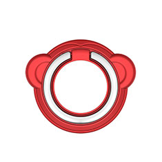 Fingerring Ständer Magnetische Smartphone Halter Halterung Universal H16 für Asus ROG Phone 5s Rot