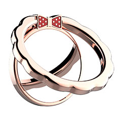 Fingerring Ständer Magnetische Smartphone Halter Halterung Universal S11 für Asus ROG Phone 5s Rosegold