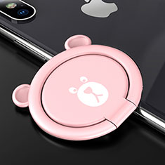 Fingerring Ständer Magnetische Smartphone Halter Halterung Universal S14 für Oneplus 3T Rosa