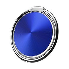 Fingerring Ständer Magnetische Smartphone Halter Halterung Universal Z01 für Wiko Rainbow Jam Blau