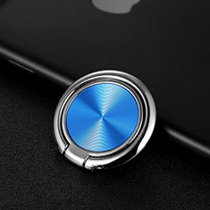 Fingerring Ständer Magnetische Smartphone Halter Halterung Universal Z11 für Vivo Y76s 5G Blau