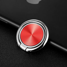 Fingerring Ständer Magnetische Smartphone Halter Halterung Universal Z11 für Wiko View 2 Pro Rot