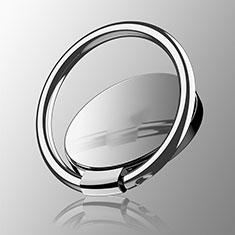 Fingerring Ständer Magnetische Smartphone Halter Halterung Universal Z16 für Vivo iQOO U3 5G Silber