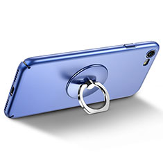 Fingerring Ständer Smartphone Halter Halterung Universal R01 für Vivo iQOO U3 5G Blau