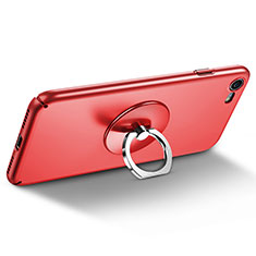 Fingerring Ständer Smartphone Halter Halterung Universal R01 für Samsung Galaxy J3 Pro 2016 J3110 Rot
