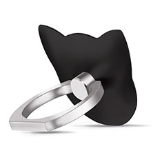 Fingerring Ständer Smartphone Halter Halterung Universal R09 für Vivo X Note Schwarz