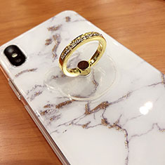 Fingerring Ständer Smartphone Halter Halterung Universal S15 für Vivo Y35m 5G Gold