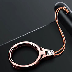 Fingerring Ständer Smartphone Halter Halterung Universal Z03 für Sony Xperia Ace III Rosegold