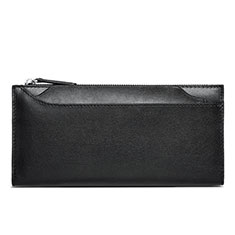 Handtasche Clutch Handbag Schutzhülle Leder Universal H30 für Samsung Galaxy A3 2017 Schwarz