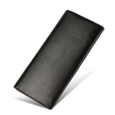 Handtasche Clutch Handbag Schutzhülle Leder Universal H31 für Xiaomi Redmi Note 13 Pro+ Plus 5G Schwarz
