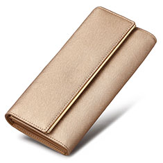 Handtasche Clutch Handbag Schutzhülle Leder Universal K01 für Oppo A58 5G Gold