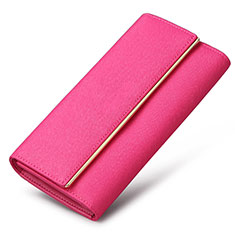 Handtasche Clutch Handbag Schutzhülle Leder Universal K01 für Samsung Galaxy F22 4G Pink