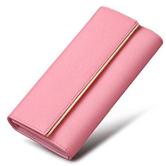 Handtasche Clutch Handbag Schutzhülle Leder Universal K01 für Vivo iQOO 11 Pro 5G Rosa