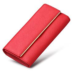 Handtasche Clutch Handbag Schutzhülle Leder Universal K01 für Samsung Galaxy J3 2016 Rot