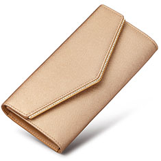Handtasche Clutch Handbag Schutzhülle Leder Universal K03 für Oppo A58 5G Gold