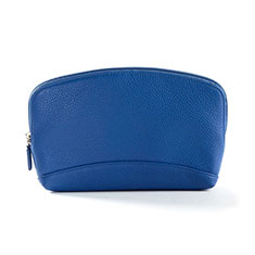 Handtasche Clutch Handbag Schutzhülle Leder Universal K14 für Sharp Aquos R7s Blau