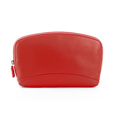 Handtasche Clutch Handbag Schutzhülle Leder Universal K14 für HTC Desire 21 Pro 5G Rot