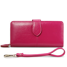Handtasche Clutch Handbag Tasche Leder Universal für Samsung Galaxy F22 4G Pink