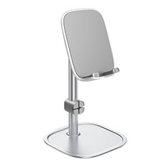 Handy Ständer Smartphone Halter Halterung Stand Universal K10 für Oppo Find N2 Flip 5G Silber