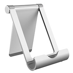 Handy Ständer Smartphone Halter Halterung Stand Universal K21 für Vivo Y55 4G Silber