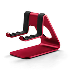 Handy Ständer Smartphone Halter Halterung Stand Universal K25 für Sharp Aquos wish3 Rot