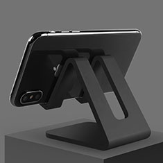 Handy Ständer Smartphone Halter Halterung Stand Universal N01 für Nokia G30 Schwarz