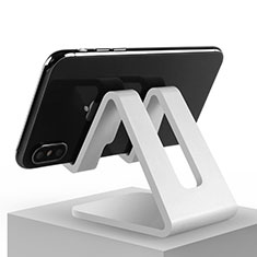Handy Ständer Smartphone Halter Halterung Stand Universal N01 für Samsung Galaxy A3 2017 Weiß