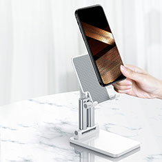 Handy Ständer Smartphone Halter Halterung Stand Universal N26 für Samsung Galaxy A14 5G Weiß
