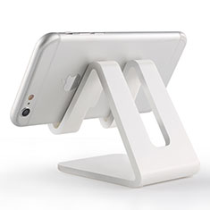 Handy Ständer Smartphone Halter Halterung Stand Universal T10 für Vivo iQOO U3 5G Weiß