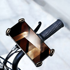 Handyhalterung Fahrrad Halterung Universal Motorrad HandyHalter Lenker Smartphone Bike H04 für Oppo A54 4G Schwarz