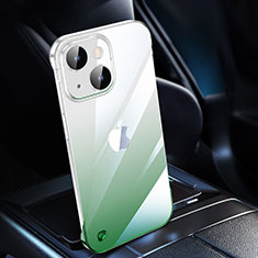 Handyhülle Hülle Crystal Hartschalen Tasche Schutzhülle Farbverlauf QC2 für Apple iPhone 14 Plus Grün