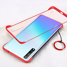 Handyhülle Hülle Crystal Hartschalen Tasche Schutzhülle H01 für Huawei Enjoy 10S Rot