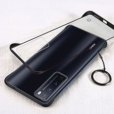 Handyhülle Hülle Crystal Hartschalen Tasche Schutzhülle H01 für Huawei Nova 7 Pro 5G Schwarz