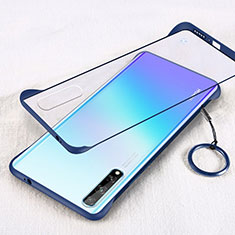Handyhülle Hülle Crystal Hartschalen Tasche Schutzhülle H01 für Huawei P smart S Blau