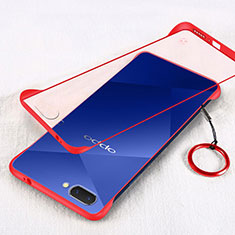 Handyhülle Hülle Crystal Hartschalen Tasche Schutzhülle H01 für Oppo A5 Rot