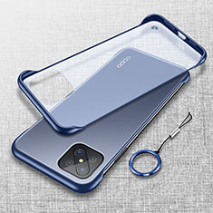 Handyhülle Hülle Crystal Hartschalen Tasche Schutzhülle H01 für Oppo A92s 5G Blau