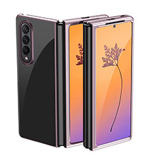 Handyhülle Hülle Crystal Hartschalen Tasche Schutzhülle H01 für Samsung Galaxy Z Fold3 5G Rosegold