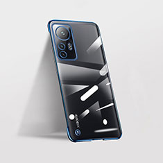 Handyhülle Hülle Crystal Hartschalen Tasche Schutzhülle H01 für Xiaomi Mi 12 5G Blau