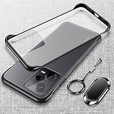 Handyhülle Hülle Crystal Hartschalen Tasche Schutzhülle H01 für Xiaomi Redmi Note 12 5G Schwarz